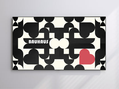 Bauhaus Frame TV Art | Hearts | Digital Download 4K High Resolution