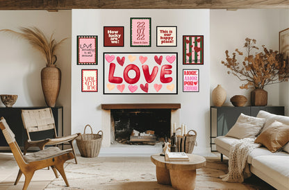 Love Frame TV Art | Hearts | Digital Download 4K High Resolution