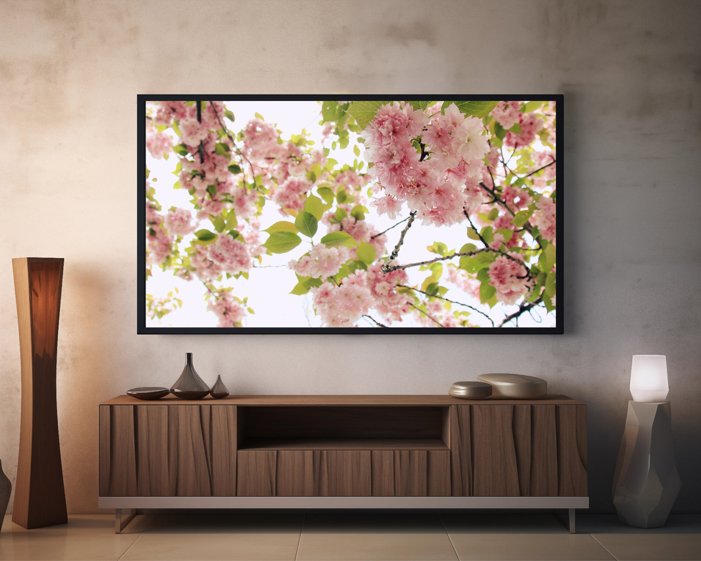 Pink Cherry Blossom | Spring Blooming | Frame TV Art | Digital Download 4K High Resolution