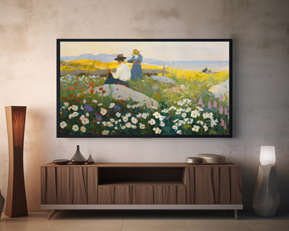 Abstract Spring Landscape Painting | Frame TV Art | Digital Download 4K High Resolution