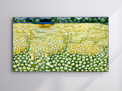 Field Of Daisies Painting | Vincent van Gogh Inspired Frame TV Art | Digital Download 4K High Resolution