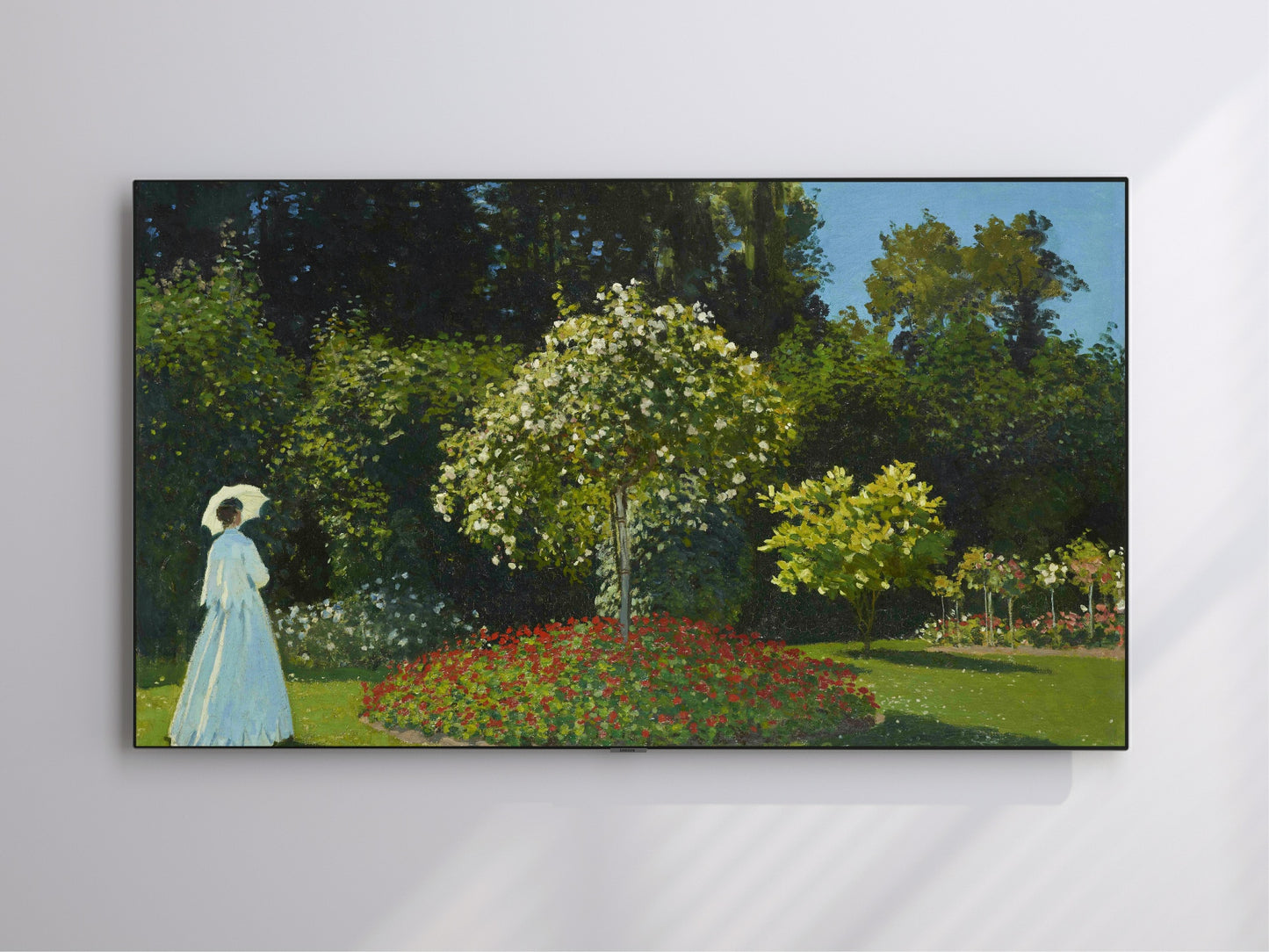 Lady In The Garden Painting | Claude Monet Inspired Frame TV Art | Digital Download 4K High Resolution