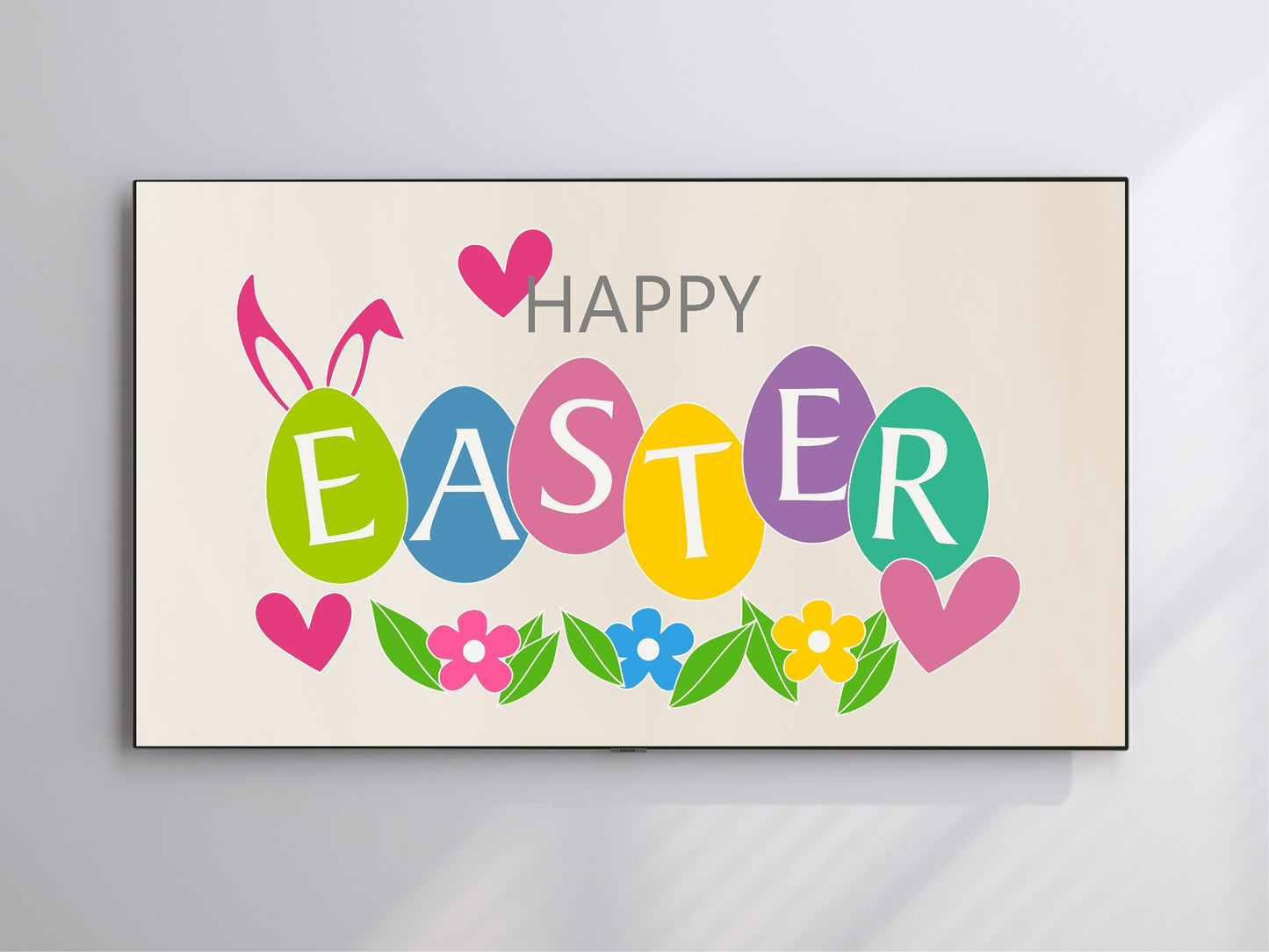 Happy Easter | Frame TV Art | Digital Download 4K High Resolution