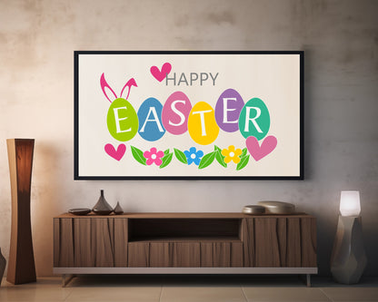 Happy Easter | Frame TV Art | Digital Download 4K High Resolution