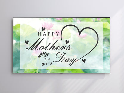 Happy Mothers Day | Floral | Frame TV Art | Digital Download 4K High Resolution