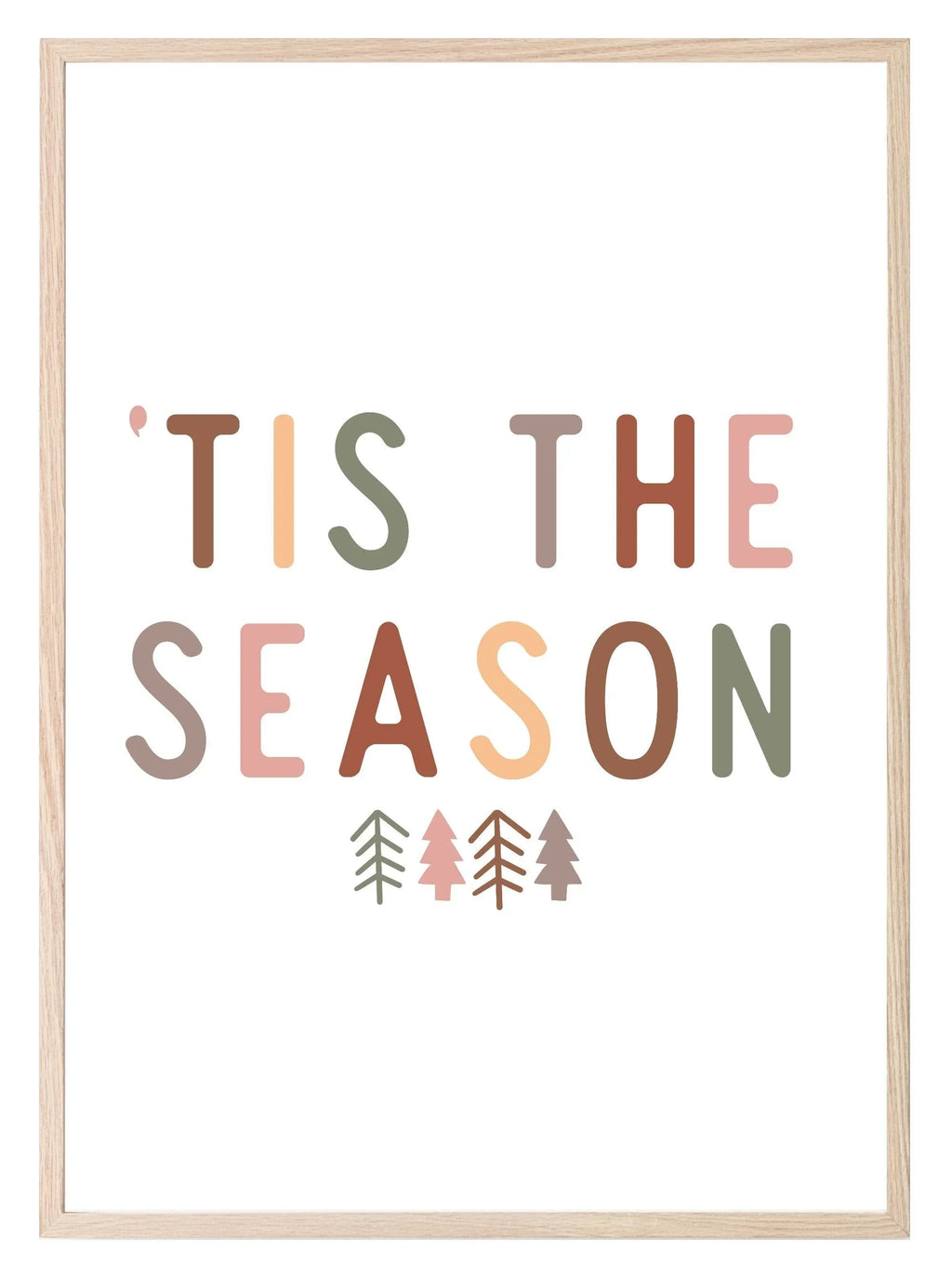 Tis The Season Print | Christmas Art - Larosier Prints