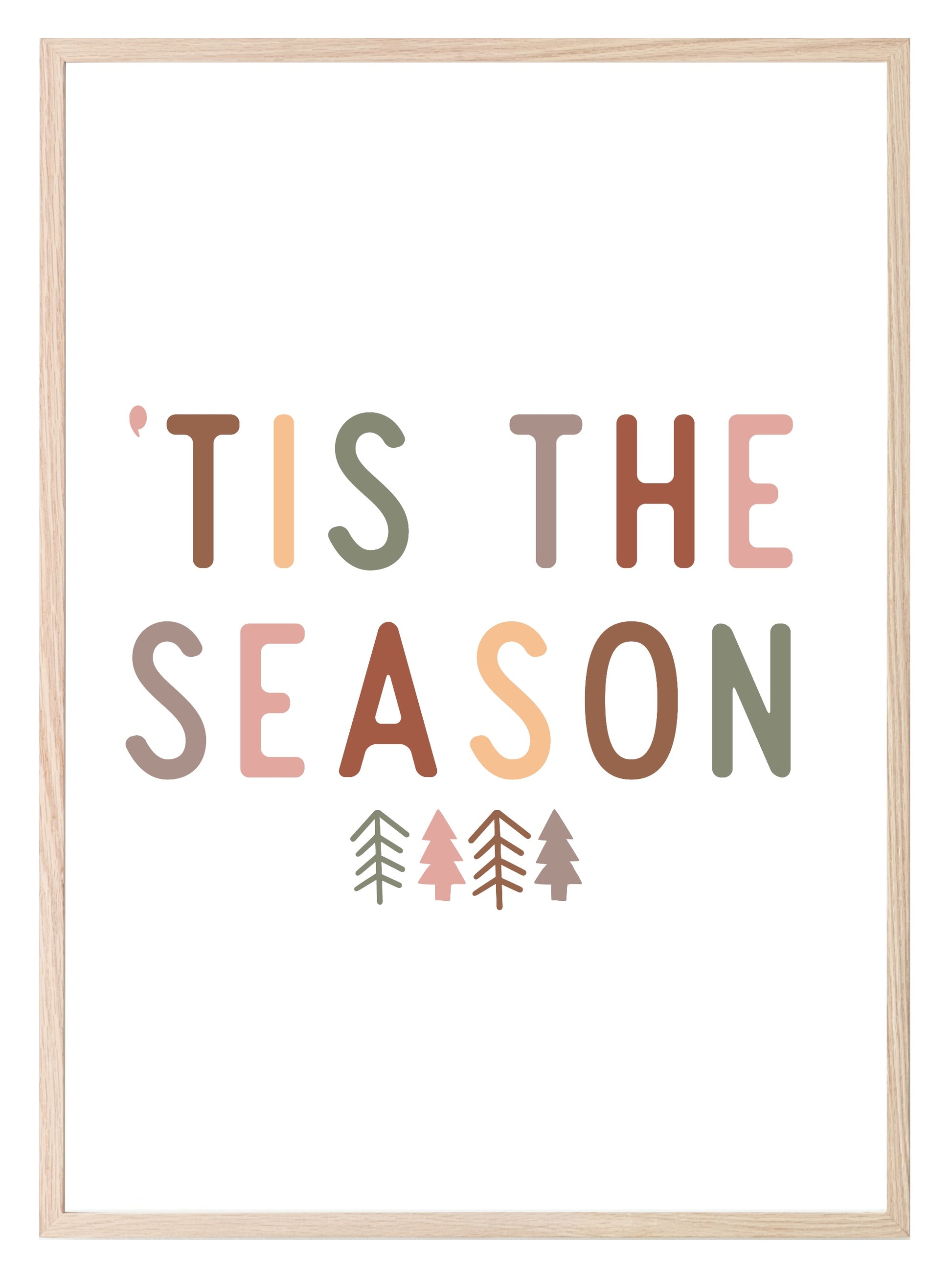 Tis The Season Print | Christmas Art