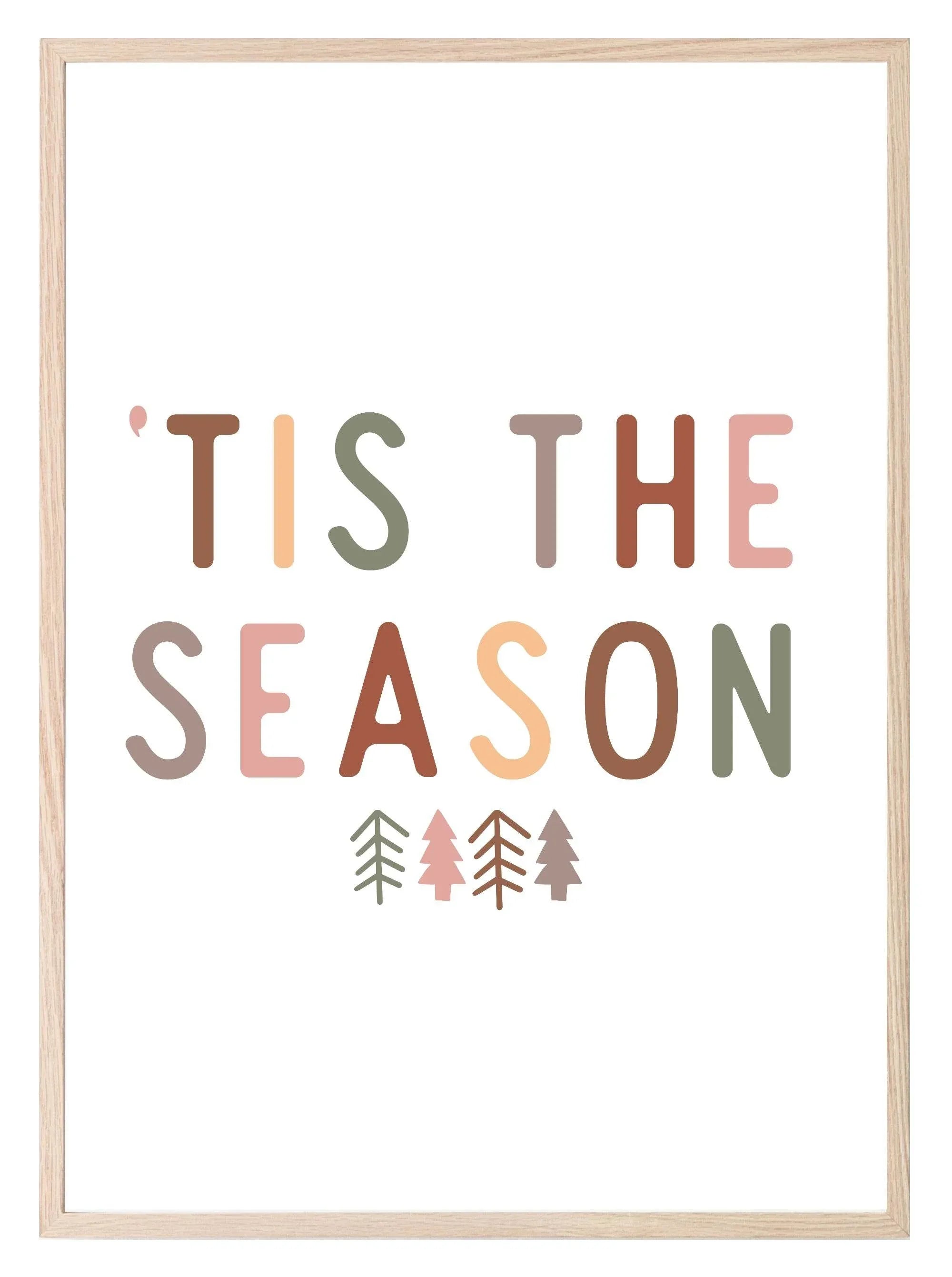 Tis The Season Print | Christmas Art - Larosier Prints