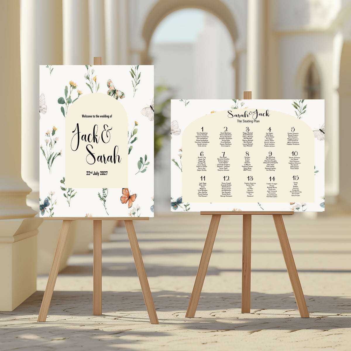 Wildflowers Wedding Table Numbers – wedding table number sign, image 5