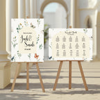 Wildflowers Essential Wedding Sign Bundle – seating plan example, image 2