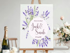 Lavender Flower Wedding Welcome Sign