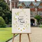 Daisy Flower Wedding Welcome Sign