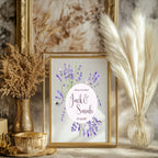 Lavender Flower Wedding Welcome Sign