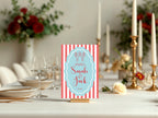 Lobster Party Wedding Welcome Sign | Red & Blue