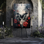 Gothic Butterflies Welcome To Our Wedding Party Sign