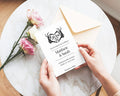 The Lovers Tarot Wedding Invitation Suite | White