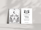 The Lovers Tarot Wedding Invitation Suite | White