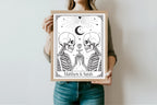 The Lovers Tarot Wedding Welcome Sign | White | Double-Sided Option