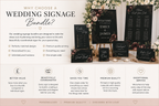 Black Lace Oval Frame Essentials Wedding Signage Bundle
