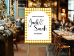 Harlequin Diamond Wedding Welcome Sign | Multiple Colour Options