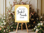 Harlequin Diamond Wedding Welcome Sign | Multiple Colour Options