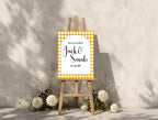 Harlequin Diamond Wedding Welcome Sign | Multiple Colour Options