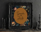 Moody Floral Wedding In Loving Memory Sign