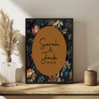 Moody Floral Wedding In Loving Memory Sign