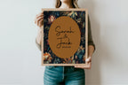 Moody Floral Wedding In Loving Memory Sign