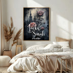 Gothic Castle personalised Forever wedding keepsake print, featured mock-up