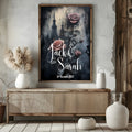 Gothic Castle personalised Forever wedding keepsake print, alternative mock-up