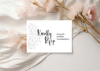 Black & White Floral Wedding RSVP Cards | Pack of 10