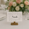Black & White Floral Wedding Place Cards | Pack of 10