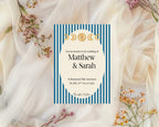 Blue Celestial Wedding Invitations – wedding invitation design, image 3