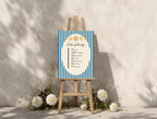 Blue Celestial Wedding Order of the Day Sign | Personalised – 17. Order of the day 2