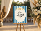 Personalised Blue Celestial Wedding Sign | Custom Wording – 21. Custom 2