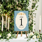 Blue Celestial Wedding Table Names & Numbers | Pack of 10 – 3. Table Number personalised