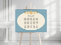 Blue Celestial Wedding Seating Plan | Personalised – 5. Table Plan 2