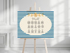 Blue Celestial Wedding Seating Plan | Personalised – 5. Table Plan 2