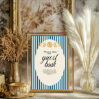 Blue Celestial Wedding Guest Book Sign – 7. Guest book 2