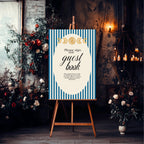 Blue Celestial Wedding Guest Book Sign – 7. Guest book