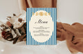 Blue Celestial Wedding Menu Signs – 8. Menu 2