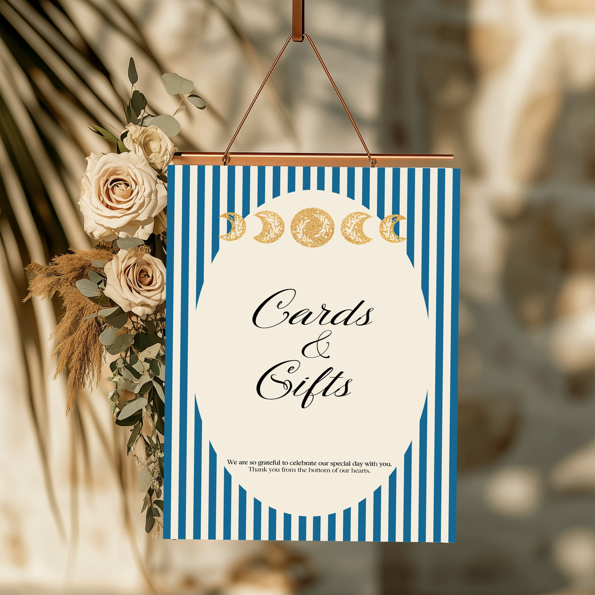 Blue Celestial Wedding Cards & Gifts Sign – 9. Cards & gifts 2