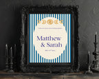 Blue Celestial Personalised Forever Wedding Keepsake Print – Forever Sign mock up 2