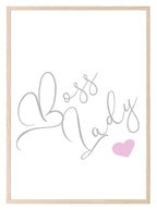 Boss Lady Print | Inspirational Women Wall Art | Customisable - Larosier Prints