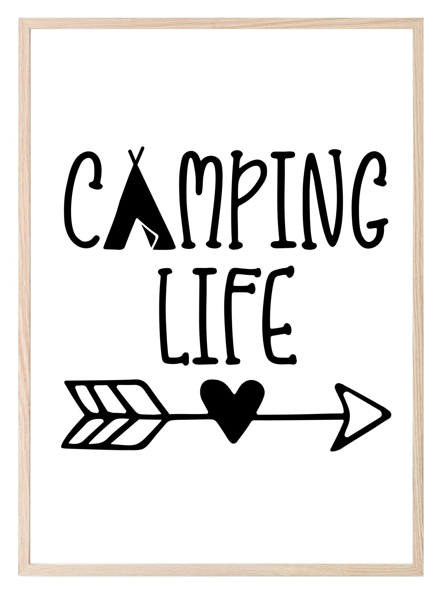 Camping Life Print | Hobbies Wall Art