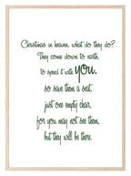 Christmas In Heaven Print | Remembering Loved Ones Wall Art | Customisable - Larosier Prints