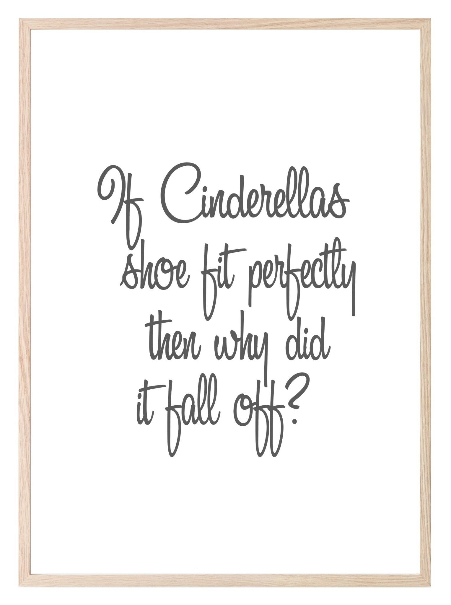 Cinderella's Shoe Print | Sassy Wall Art | Customisable