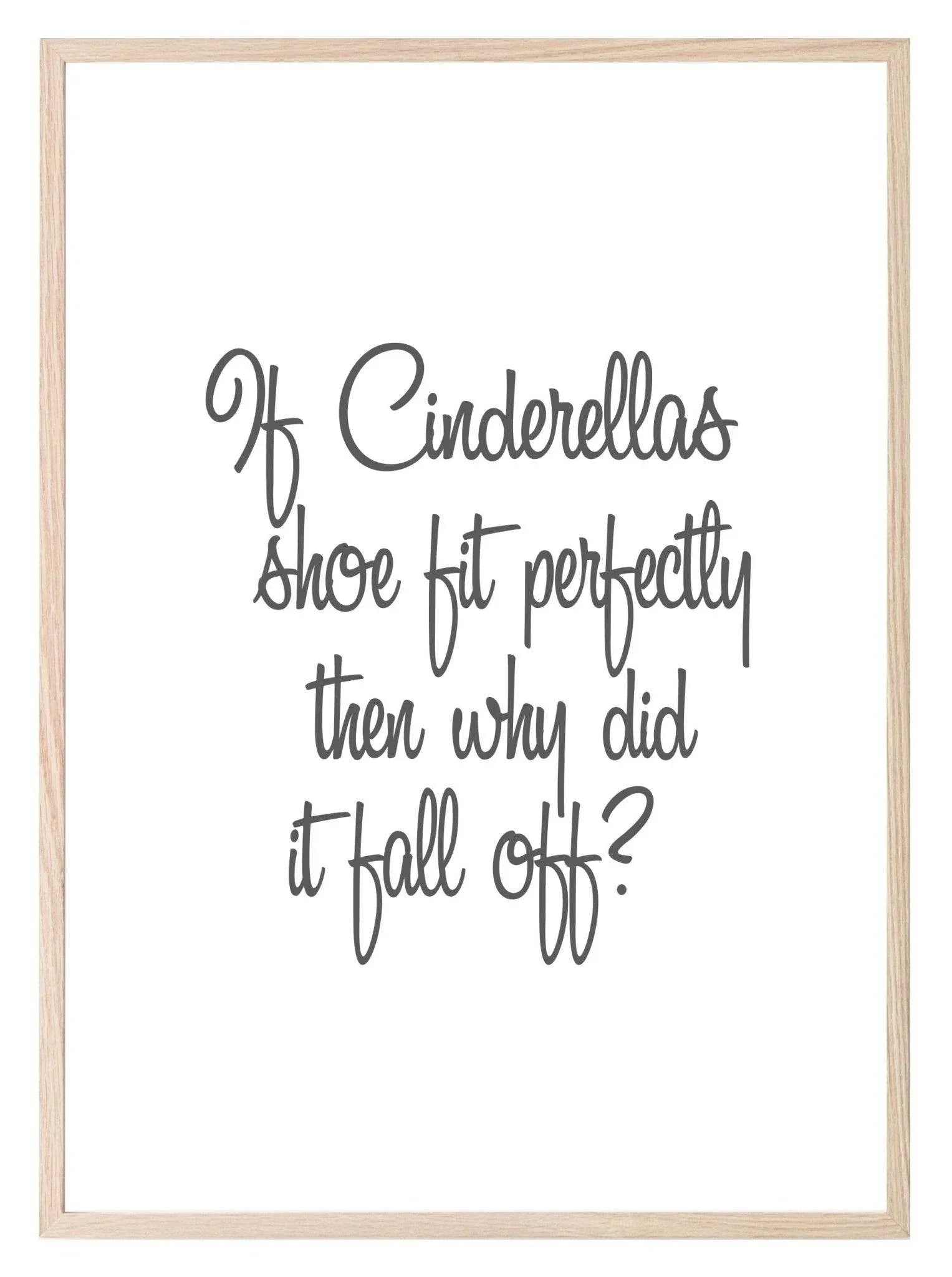 Cinderella's Shoe Print | Sassy Wall Art | Customisable - Larosier Prints