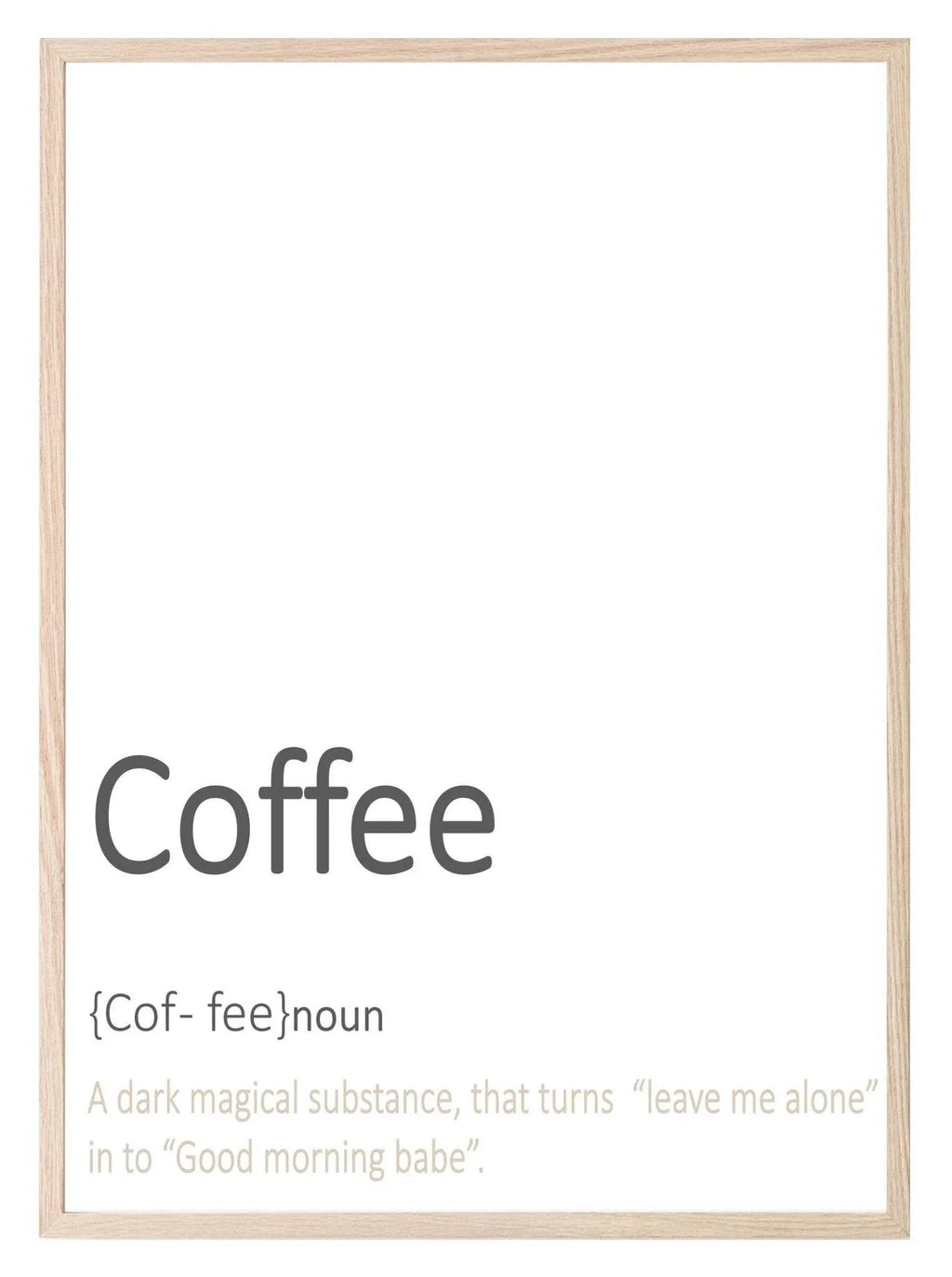 Coffee Definition Print | Food & Drink Wall Art | Customisable - Larosier Prints